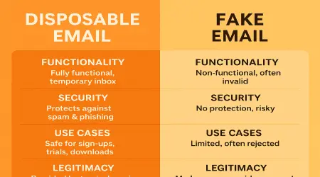 Disposable Email vs Fake Email: What’s the Difference? (Complete Guide 2025)
