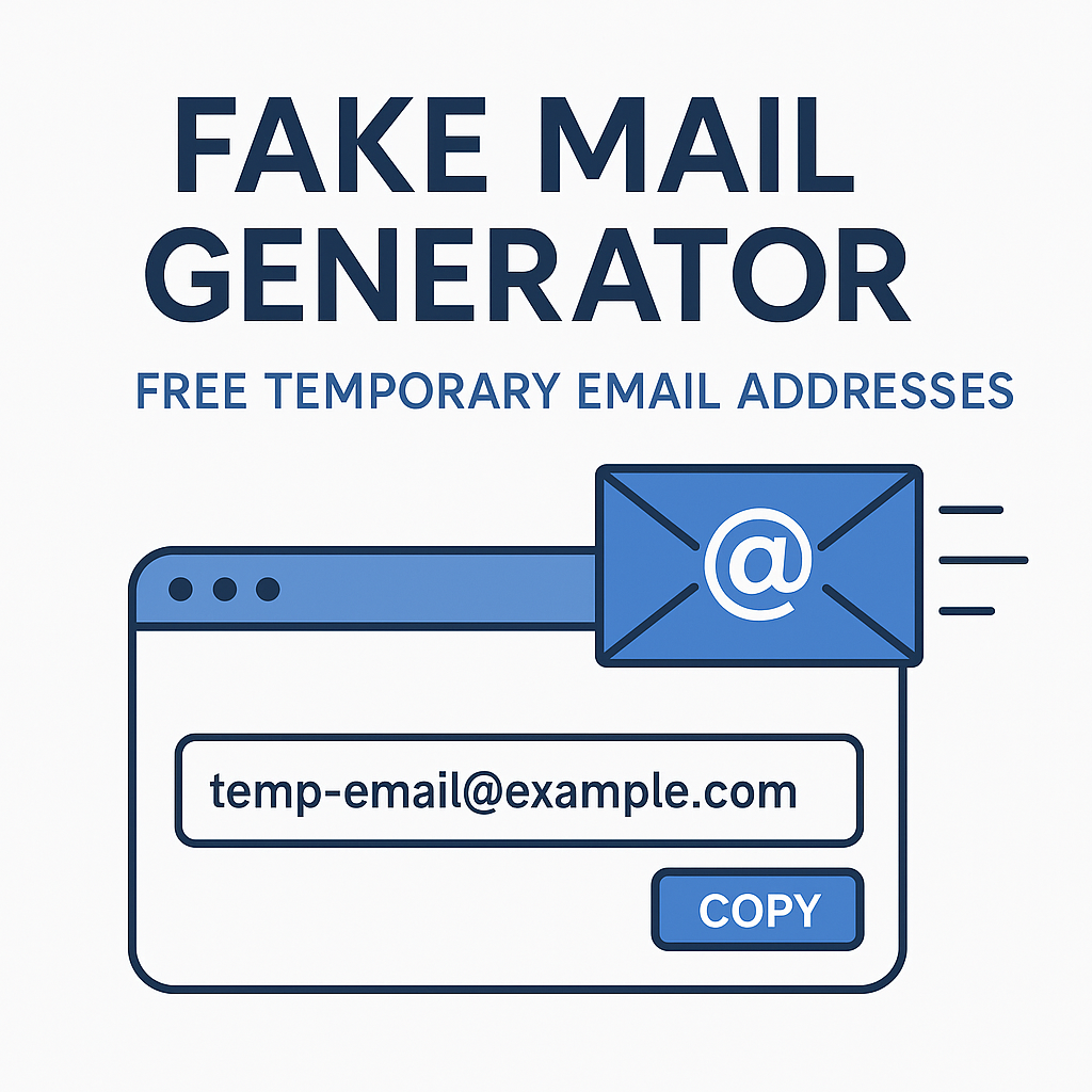 Fake Mail Generator – Free Temporary Email Addresses